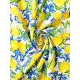 thumbnail image 5 of Multicolor Lemon Print Halter Tie Backless Maxi Dress With Smocked Waist A-Line Sundress, 5 of 7