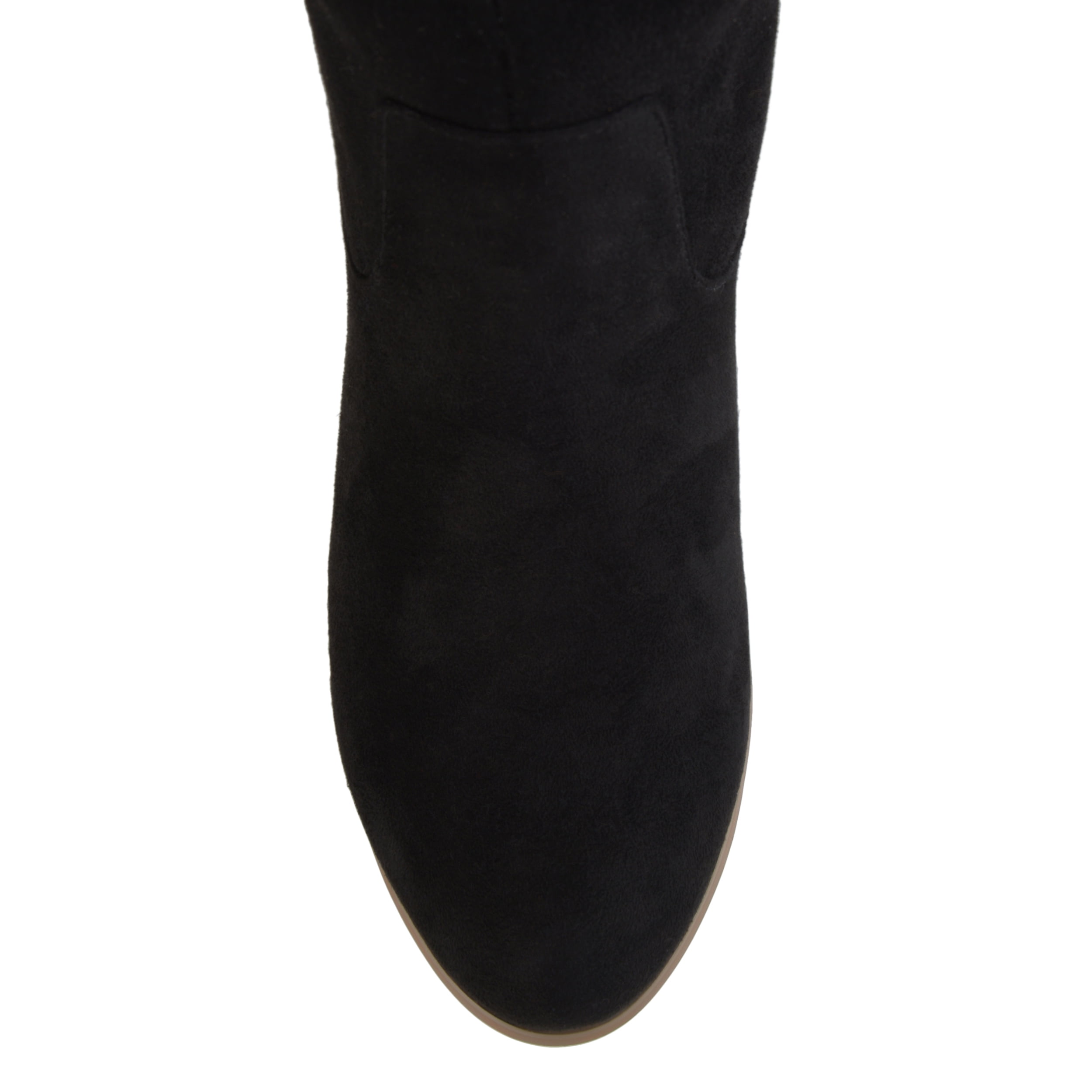 Journee Womens Sanora Wide Calf Stacked Heel Riding Boots