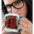 thumbnail image 2 of 3dRose, Phone boxes, Royal Courts of Justice, London, England - EU33 DWA0003 - David Wall, 11oz Two-Tone Blue Mug, 2 of 7