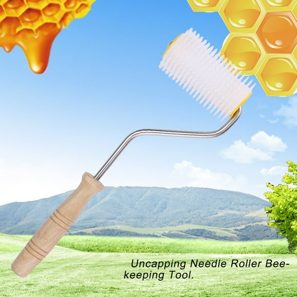 Cergrey Uncapping Needle Roller Bee Honey Comb Extracting Beekeeping Beekeeper Equipment Tool, Beekeeper Roller, Uncapping Roller