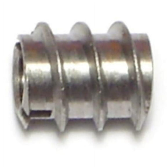 1/4"-20 x 1/2" Plain Steel Coarse Thread Insert Nuts INS-088 (20 pcs.)