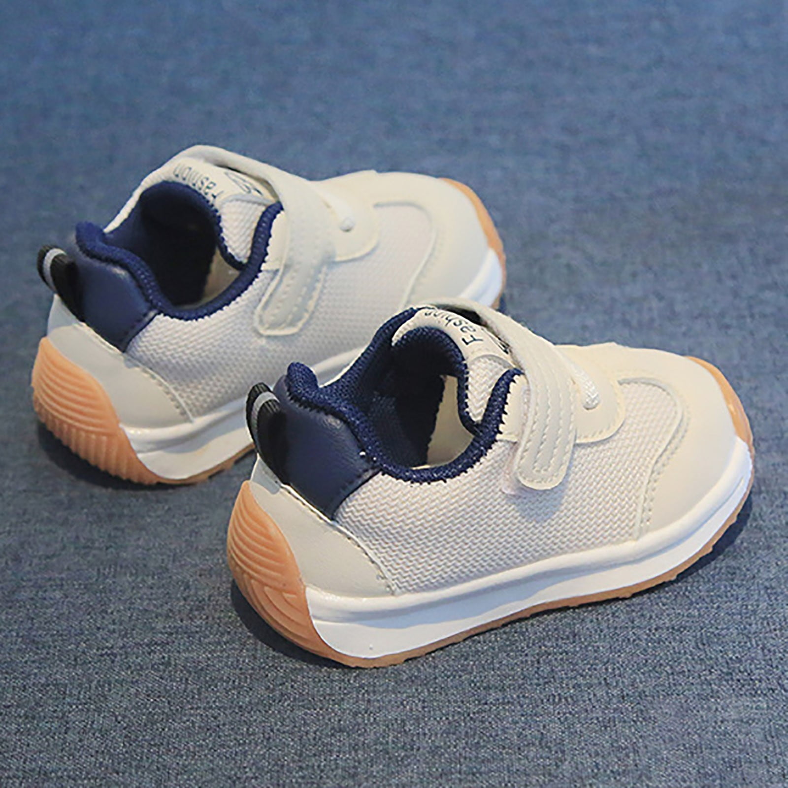 Baby Shoes Walking Trend Solid Color Versatile Sports Shoes Dual Mesh Breathable Non Sneakers Functional Sports Shoes Girls' Sneakers,Size 2 Years-2.5 Years