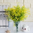 thumbnail image 1 of Plantas artificiales Arbustos Arbustos, Flores falsas de plástico Boda Interior Exterior Hogar Jardín Terraza Cocina Oficina Mesa Centros de mesa Arreglos Decoración navideña - Amarillo 4 piezas Sailing  Electrónica, 1 of 3