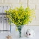 thumbnail image 3 of Plantas artificiales Arbustos Arbustos, Flores falsas de plástico Boda Interior Exterior Hogar Jardín Terraza Cocina Oficina Mesa Centros de mesa Arreglos Decoración navideña - Verde 4 piezas WD.WDQZL Ropa, 3 of 3