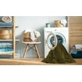 thumbnail image 2 of Ahgly Company Machine Washable Indoor Rectangle Transitional Dark Yellow Green Area Rugs, 5' x 7', 2 of 7