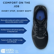 Shoes For Crews Energy II, Womens Slip Resistant Work Shoes, Water Resistant, Black