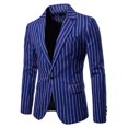 thumbnail image 2 of Mens Striped Wedding Party Slim Fit Casual Suit Jacket, 2 of 5