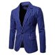 thumbnail image 2 of Mens Striped Wedding Party Slim Fit Casual Suit Jacket, 2 of 5