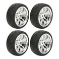 thumbnail image 4 of RC Tires, 1/10 RC Wheels Rubber Material Deep Unevenness Texture  For Most 1/10 Flat Sports Car A Tire, 4 of 8