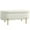 Cream White, variant on HOMCOM Upholstered Bedroom Bench, Channel Tufted Ottoman Bench, Grey