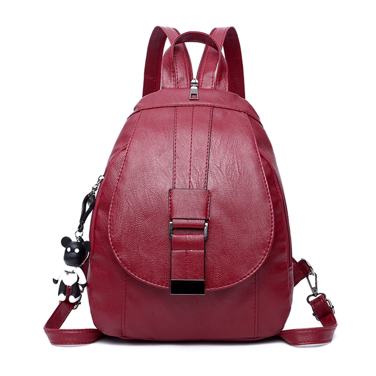 2019 Women Leather School Backpack Travel Handbag Satchel Rucksack ...