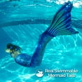 thumbnail image 4 of Fin Fun Limited Edition Mermaid Tail for Swimming for Women, Teen and Adults with Monofin, X-Large, Sapphire Sea, 4 of 5