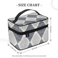 thumbnail image 2 of Handbag Travel Bag Cosmetic Bag 9×6.3×6.7in Multi-Function Bag Large Capacity For Camping Travel Family Travel Argyle Plaid Lightslategray_1, 2 of 6