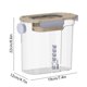 thumbnail image 3 of Dispensador de bebidas de gran capacidad | Jarra de té frío | Jarra de plástico para bebidas con asa | Botella de agua de frutas multiusos a prueba de fugas | 2L | Escala transparente | 22x19x12cm |, 3 of 6