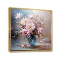 thumbnail image 2 of Designart "Seasonal Flowers love expression III" Floral Floater Framed Canvas Print, 2 of 7