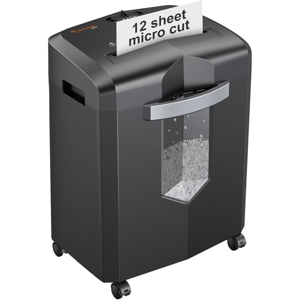 Destructora Bonsaii P-4 Micro Cut de 12 hojas, 16 kg, 16 L