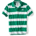 thumbnail image 1 of Aeropostale Mens Stripe A87 Rugby Polo Shirt, Verde, XS, 1 of 1