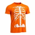 thumbnail image 4 of LIIPEE Halloween Skeleton Graphic Tees For Men Short Sleeve Crew Neck Tshirt Fall Holiday T‑Shirts, 4 of 4