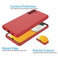 thumbnail image 4 of Cell Phone Cases for 6.5" Galaxy A13 5G, Njjex Liquid Silicone Gel Rubber Shockproof Case Ultra Thin fit Galaxy A13 5G Case Slim Matte Surface Cover for Samsung Galaxy A13 5G 2021 -Red, 4 of 8