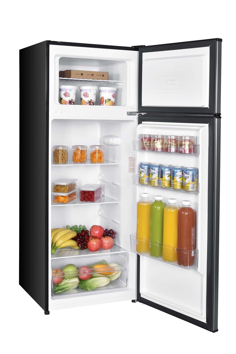 Danby DPF074B2BSLDB-6 7.4 cu. ft. Apartment Size Fridge Top Mount in Stainless Steel