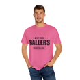 thumbnail image 4 of Hilarious Ballers Coaching Mentoring Educating B-ball Player Novelty Teaching Dribbling Skill Dunking Defending Unisex Garment-Dyed T-shirt, 4 of 4