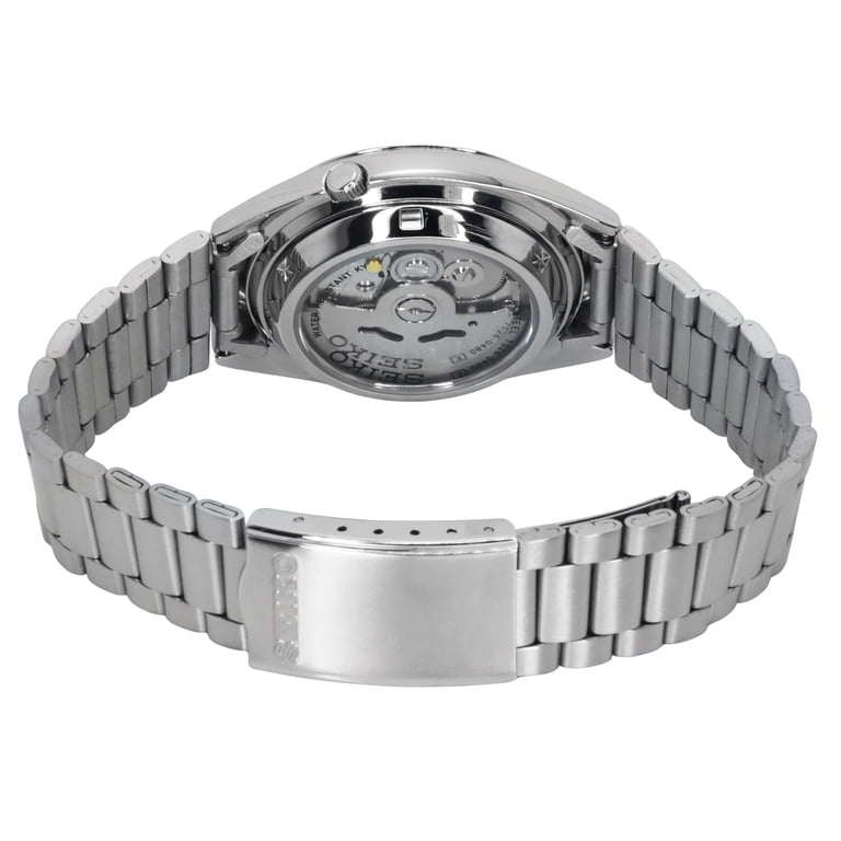Seiko Series 5 Men's Automatic Watch, Silver Dial, Stainless Steel