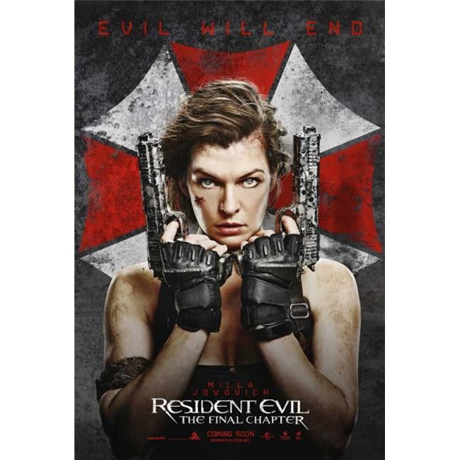 Pop Culture Graphics Resident Evil The Final Chapter Movie Poster, 11 x 17  