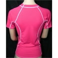 thumbnail image 6 of Women’s Rash Guard Short Sleeve Swim Shirt XS Pink Surf Top SPF 50+ UV Sun Swim, 6 of 7