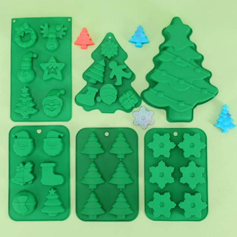 Buy 2 PCS Mold Christmas Ice Cube Trays Molds Snowflake Chocolate