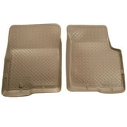 Husky Liners Classic Style Floor Mats | Fits 1980 - 1996 Ford Bronco & F-150; 1980 - 1997 Ford F-250/F-350 | Front Row, 2-pc Tan - 33003