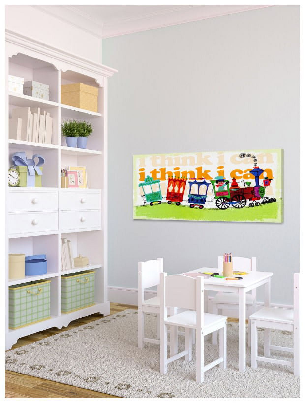Marmont Hill Inc Marmont Hill 'I Think I Can' by Curtis Painting Print on Canvas - Multi-color