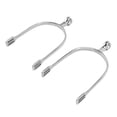 thumbnail image 3 of Falleo Clearance 1 Pair Horse Spurs Stainless Steel Western Cowboy Equestrian Boot Spurs for Horse Training Riding, 3 of 5