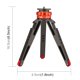 thumbnail image 5 of PULUZ Desktop Tripod Selfie Cámaras ajustables portátiles Titular con base de zapatos fría Aleación de aluminio Soporte Equipo fotográfico AweSitey EL005633-00B, 5 of 7