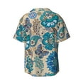 thumbnail image 2 of Disketp Men's Hawaiian Vintage Floral Butterflies Print Shirts Button Down Holiday Beach Shirts-XX-Large, 2 of 7