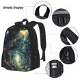 thumbnail image 3 of Disketp Enchanted Forest Skull Path Mochila Estampada de Gran Capacidad con Lonchera y Estuche, Set de 3 Piezas para Estudiantes, 3 of 7