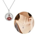 thumbnail image 2 of Necvior Scented Locket Necklace With Replaceable Pads Stainless Steel Neck Jewelry, 2 of 20