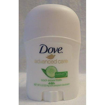 Dove Advanced Care Antiperspirant Deodorant Stick, Cool Essentials, Travel Size 0.5 Ounce (Pack of 2) Pack of