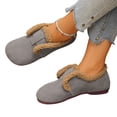 thumbnail image 5 of Willtoo Mary Jane Shoes Women Warm Faux Suede Winter Shoes Adjustable Strap Round Toe Non Slip Casual Walking Shoes, 5 of 5