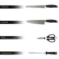 thumbnail image 3 of Classic Cuisine 15-Piece Stainless Steel Knife Set with Sharpener and Block, 3 of 7