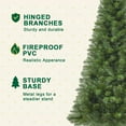 thumbnail image 4 of UHOMEPRO 7FT Classic Christmas Tree, 775 PVC Full Branches Tips and 4-Leg Plastic Stand Artificial Green Tree, Easy Setup Green Xmas Tree for Indoor Holiday Home Office Decoration, 4 of 9