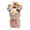 Pink, variant on Buddha Capybara Flower Bouquet Doll, Soft Rabbit Wool Kapibala Toy - Valentine's Day Birthday Surprise Gift