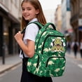thumbnail image 5 of Jeiento Green Dinosaur Kids Backpack for Boys 17 Inch Lightweight School Bag, Breathable Elementary Backpack with Padded Laptop Sleeve & Multi-Pockets for 9-12 Years Old, 5 of 7