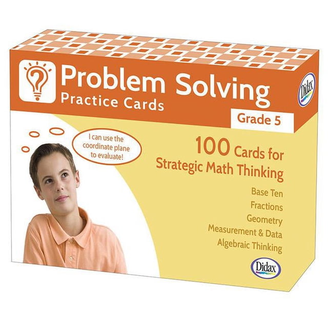 Didax DD-211281 Cartes d'Entraînement à la Résolution de Problèmes Grade 5
