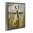 thumbnail image 4 of Stupell Industries Greyhound Dog Landscape Landscape Painting Gray Floater Framed Canvas Art Print Wall Art, 25 x 25, 4 of 10