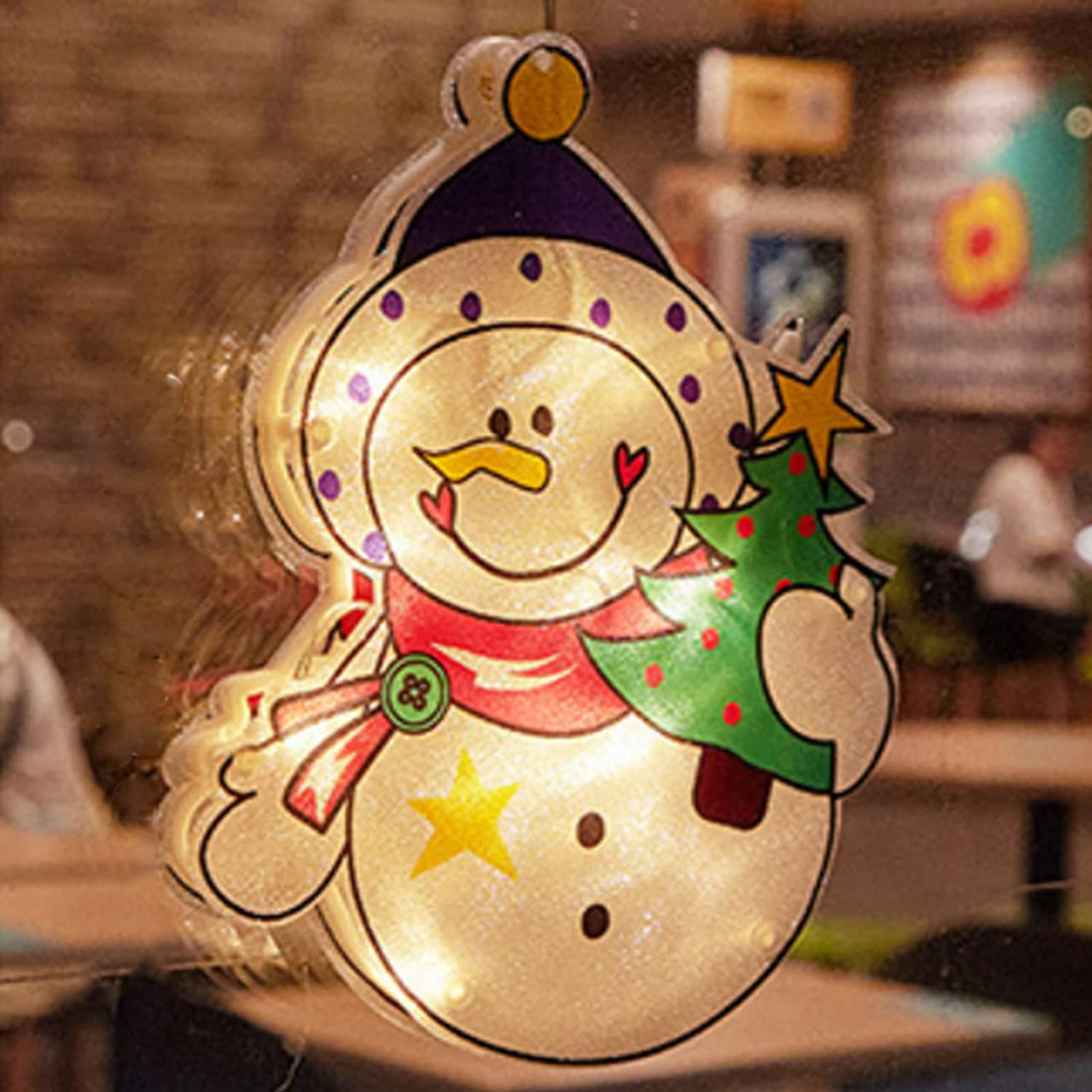 Lighted Christmas Window Silhouette Decoration Christmas Window