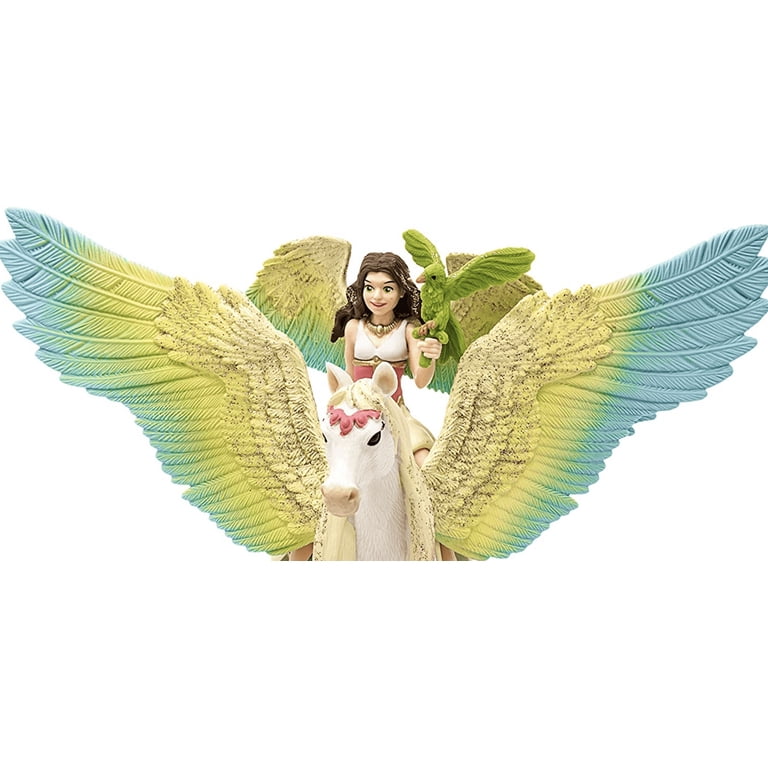 Schleich Bayala 3 PC Surah Fairy Toy with Pegasus Figurine and Pet