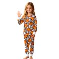 thumbnail image 2 of Angala Halloween Pajamas For Little Boys Girls Pumpkin Graphic Pjs Outfits Long Sleeve Pants Set Kid Fall Loungewear, 2 of 4