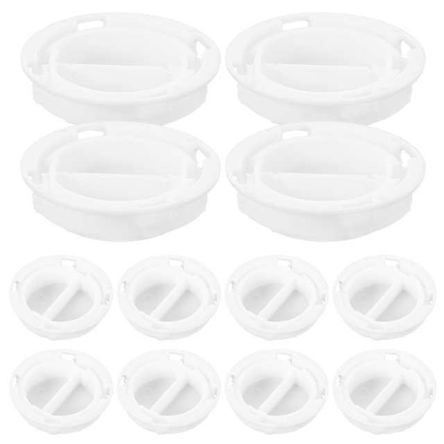 BRIGHTFUFU 25pcs Saving Box Bottom Plugs White ABS Double Layer Cap Design Home Use