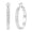 Silver-30mm, variant on 14K Gold Plated Hoop Earrings for Women, Hypoallergenic Lightweight Big Ribbed Hoops Earring, Jewelry Gifts