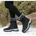 thumbnail image 5 of Womens Snow Boots Winter Fur Lined Waterproof Walking Boots Lightweight Outdoor Ankle Boots Ladies Warm Shoes Anti-Slip Mid Calf Boots, 5 of 10